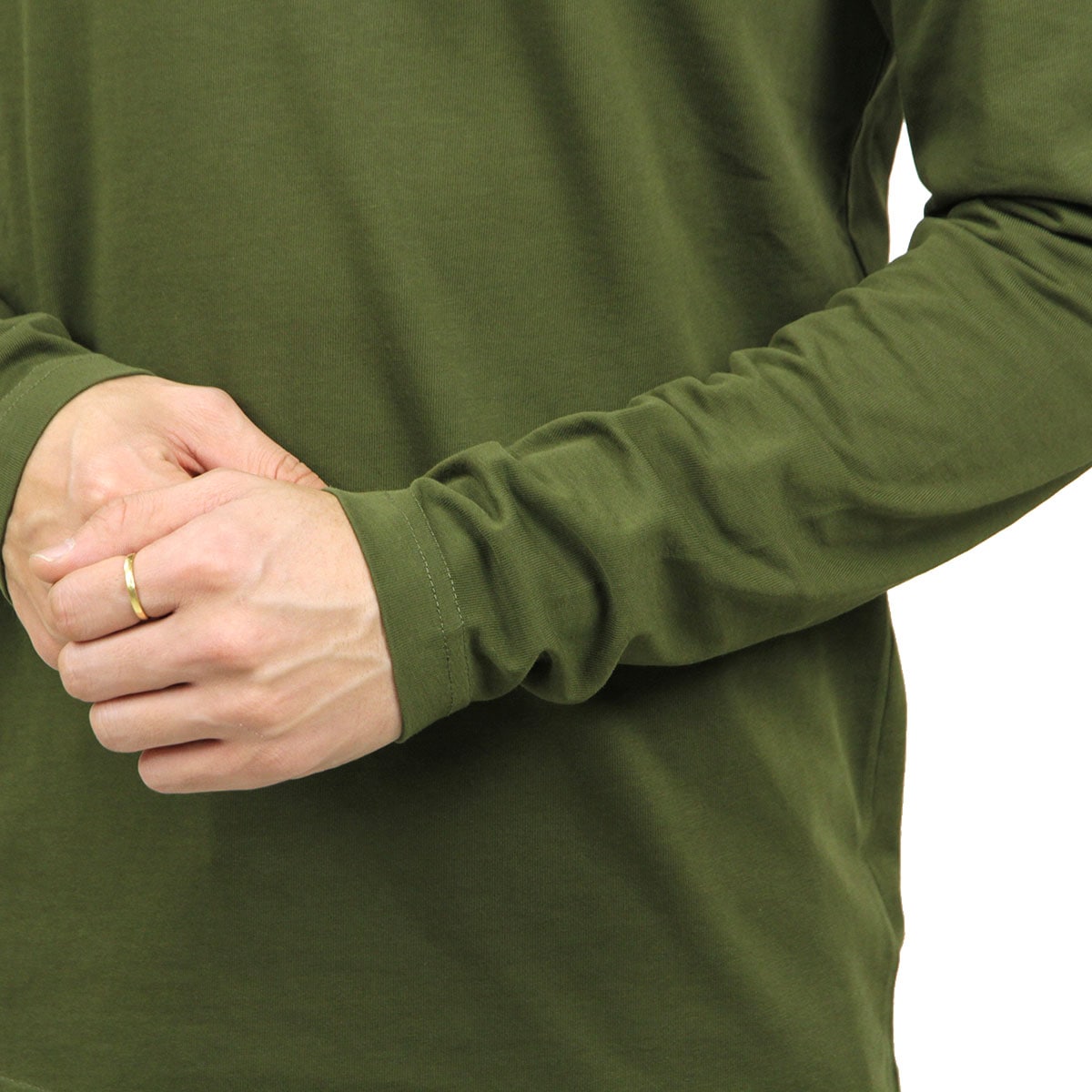 åɥ T  Ź SCOTCHSODA 롼ͥåT ĹµT HEAVY ORGANIC COTTON LONGSLEEVE TEE D 157537 0154 23402 48 MILITARY GREEN