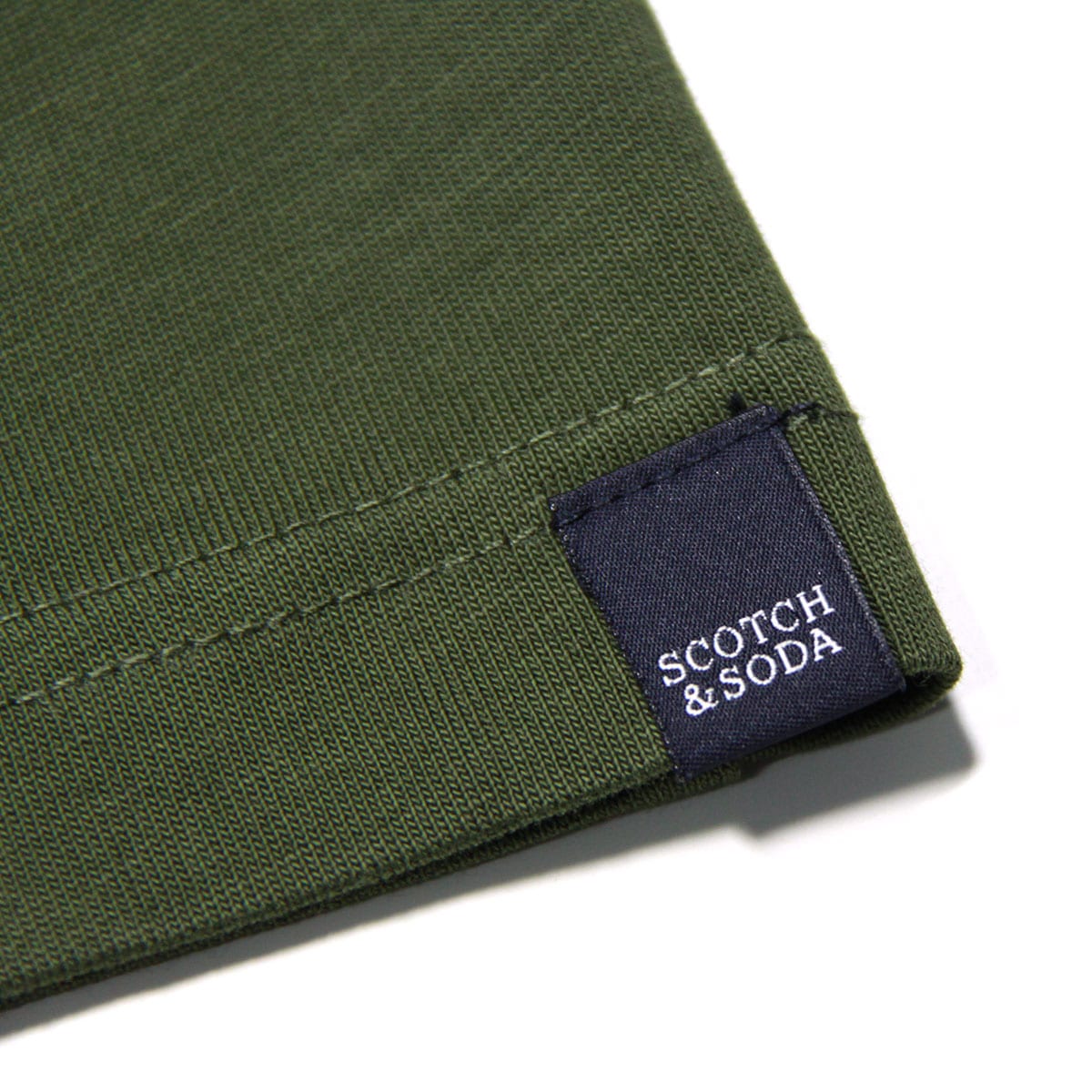 åɥ T  Ź SCOTCHSODA 롼ͥåT ĹµT HEAVY ORGANIC COTTON LONGSLEEVE TEE D 157537 0154 23402 48 MILITARY GREEN