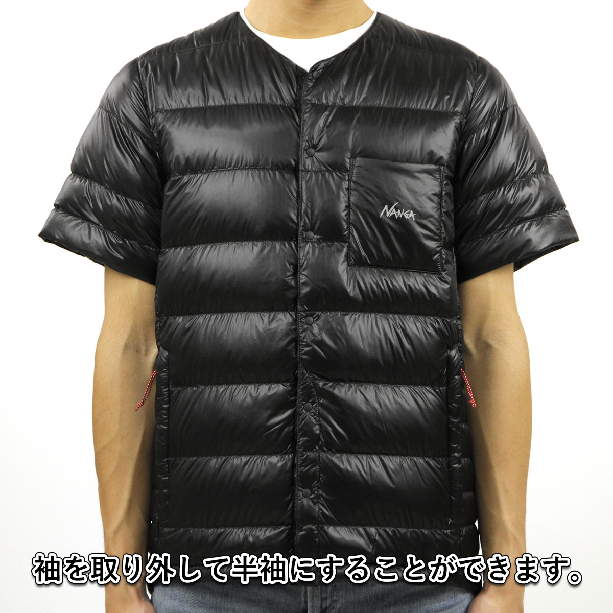 ʥ   Ź NANGA 󥸥㥱å ʡ󥸥㥱å 󥫡ǥ INNER DOWN DETACHABLE SLEEVE CARDIGAN DS ND2441-1A901 BLK BLACK A16B B1C C1D D4E E13F