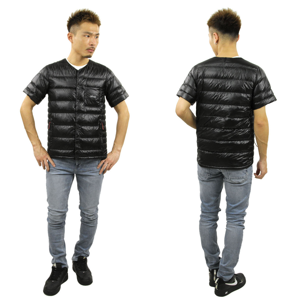 ʥ   Ź NANGA 󥸥㥱å ʡ󥸥㥱å 󥫡ǥ INNER DOWN DETACHABLE SLEEVE CARDIGAN DS ND2441-1A901 BLK BLACK A16B B1C C1D D4E E13F