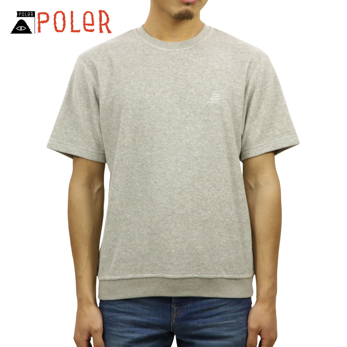 ݡ顼 å  Ź POLER ȥ졼ʡ  TERRY FLYNT FLEECE SHIRT 611144-GRY HEATHER GREY A79B B1C C1D D5E E02F
