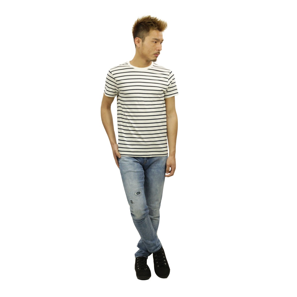 ���������롼 T����� ������ J.CREW ȾµT�����  DECK-STRIPED T-SHIRT c2491 A38B B1C C1D D1E E01F