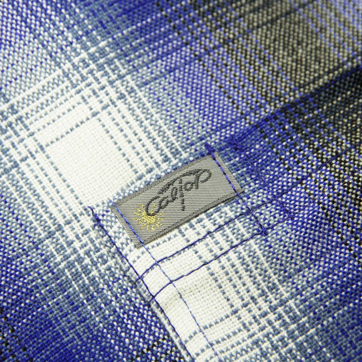 ȥå Ĺµ   CALTOP ACRYLIC OMBRE CHECK LONG SLEEVE SHIRTS Ĺµ ȥå å եͥ륷 ͥ륷 ֥ ɥ 2000LS ROYAL / WHITE AC3B B1C C1D D6E E07F