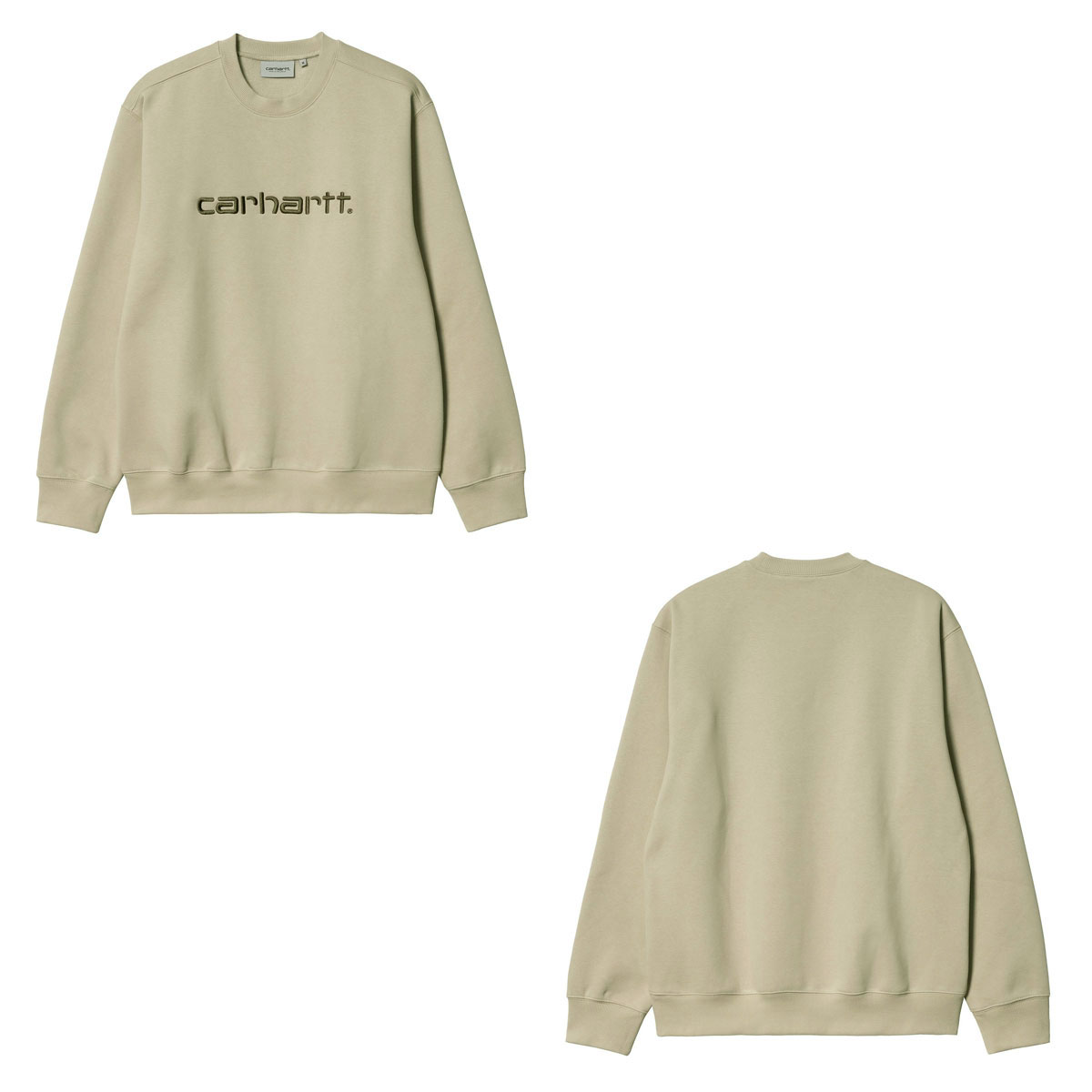 �����ϡ��� ��� �������å� ������ CARHARTT WIP �ȥ졼�ʡ� �ե꡼�� ���� �ɽ� CARHARTT SWEATSHIRT WALL / CYPRESS I030229