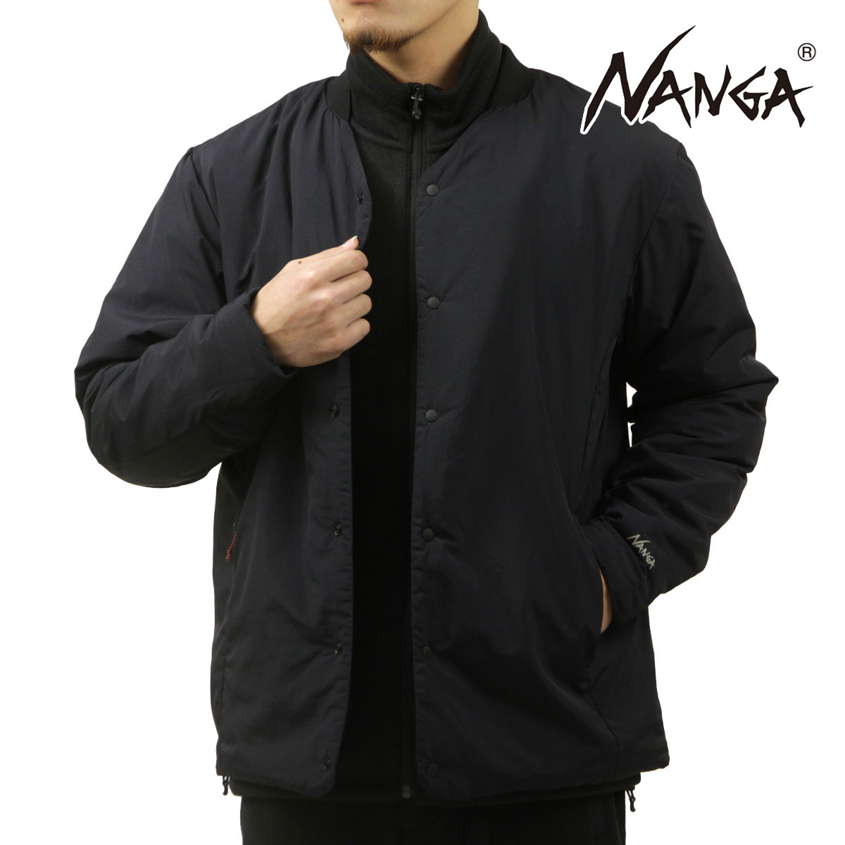 ʥ  󥫡ǥ Ź NANGA ܥ Ρ顼  NO COLLAR SOFT DOWN CARDIGAN N2500-0E004A BLK BLACK