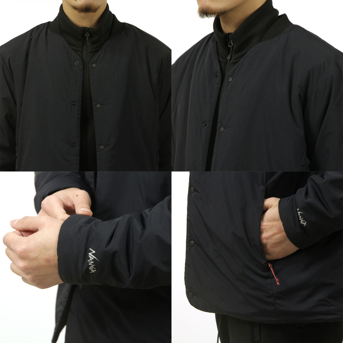 ʥ  󥫡ǥ Ź NANGA ܥ Ρ顼  NO COLLAR SOFT DOWN CARDIGAN N2500-0E004A BLK BLACK