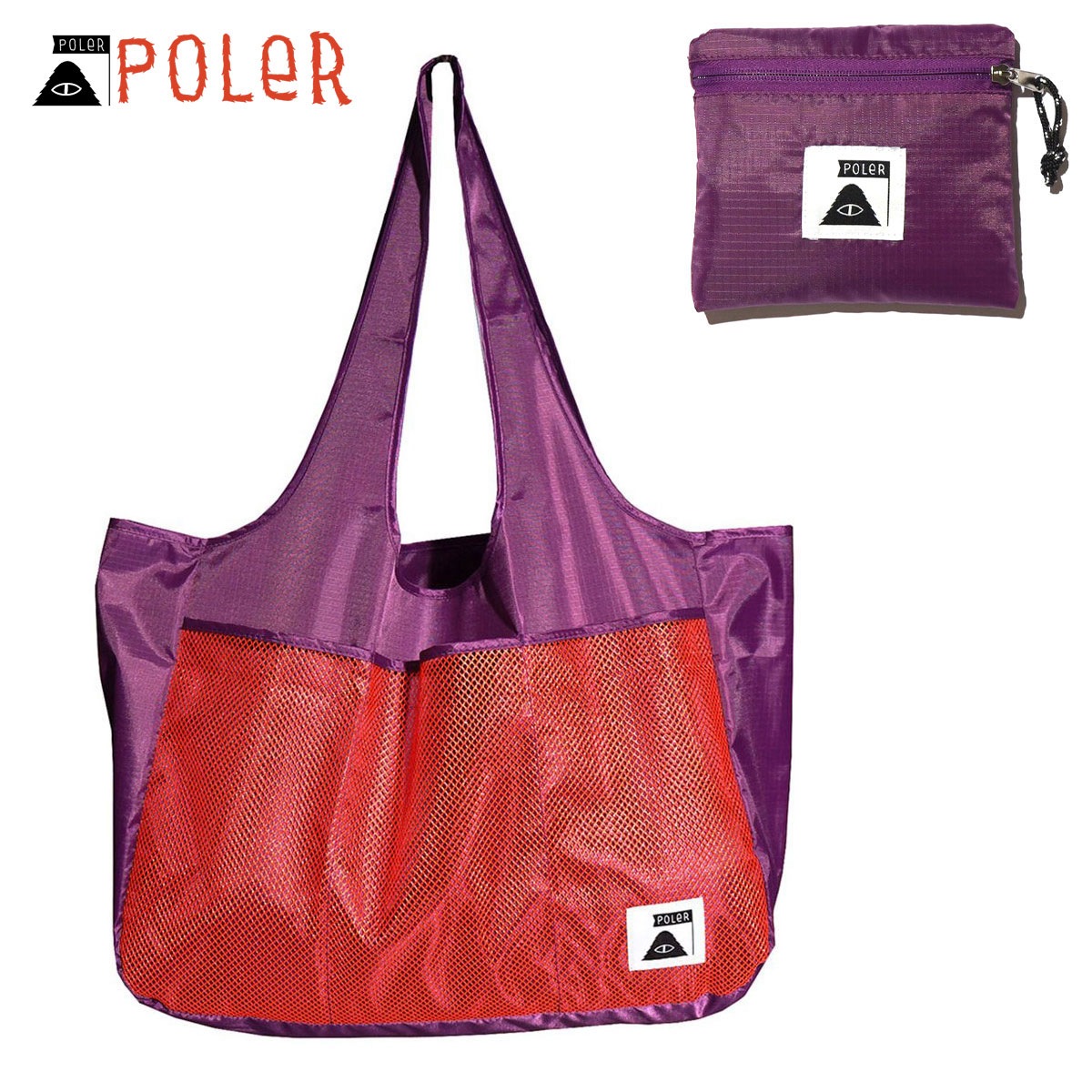�ݡ��顼 �Хå� ��� ��ǥ����� ��������Ź POLER �����Хå� �ޤꤿ���� ����ѥ��ȼ�Ǽ ������ PACKABLE ECO BAG L DC 5213C015 PURPLE A79B B3C C8D D2E E24F