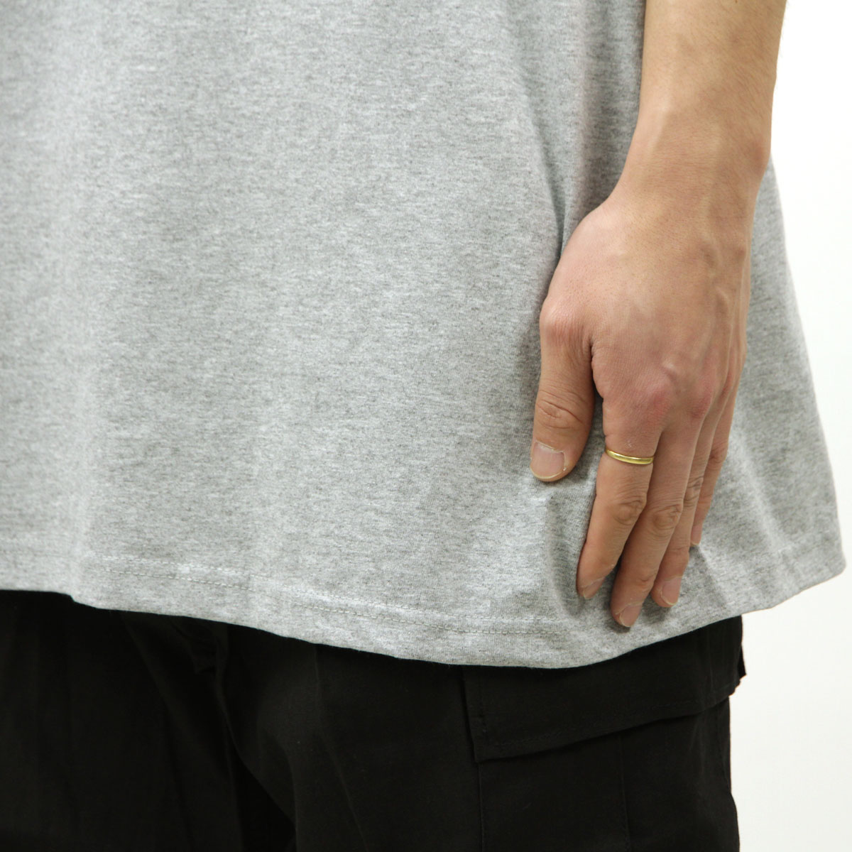 �ץ������ T����� ��� ��������Ź PROCLUB ȾµT����� ���롼�ͥå�T����� �礭�������� COMFORT COTTON SHORT SLEEVE T-SHIRT HEATHER GREY #102 AB6B B1C C1D D1E E02F