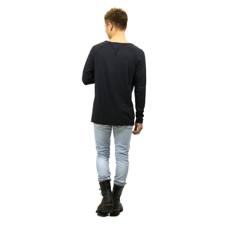 ̡ǥ T  Ź Nudie Jeans ĹµT OTTO LONGSLEEVE TEE RAW HEM NAVY B25 131440