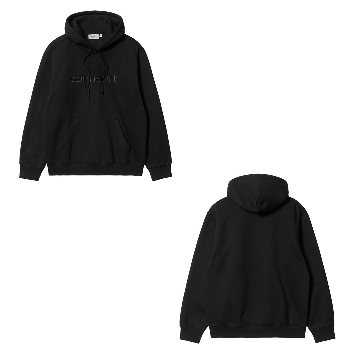 �����ϡ��� ��� �ѡ����� ������ CARHARTT WIP �ץ륪���С� �ա��ǥ��� ���� HOODED CARHARTT SWEATSHIRT BLACK / BLACK I030230 AB0B B1C C1D D5E E13F