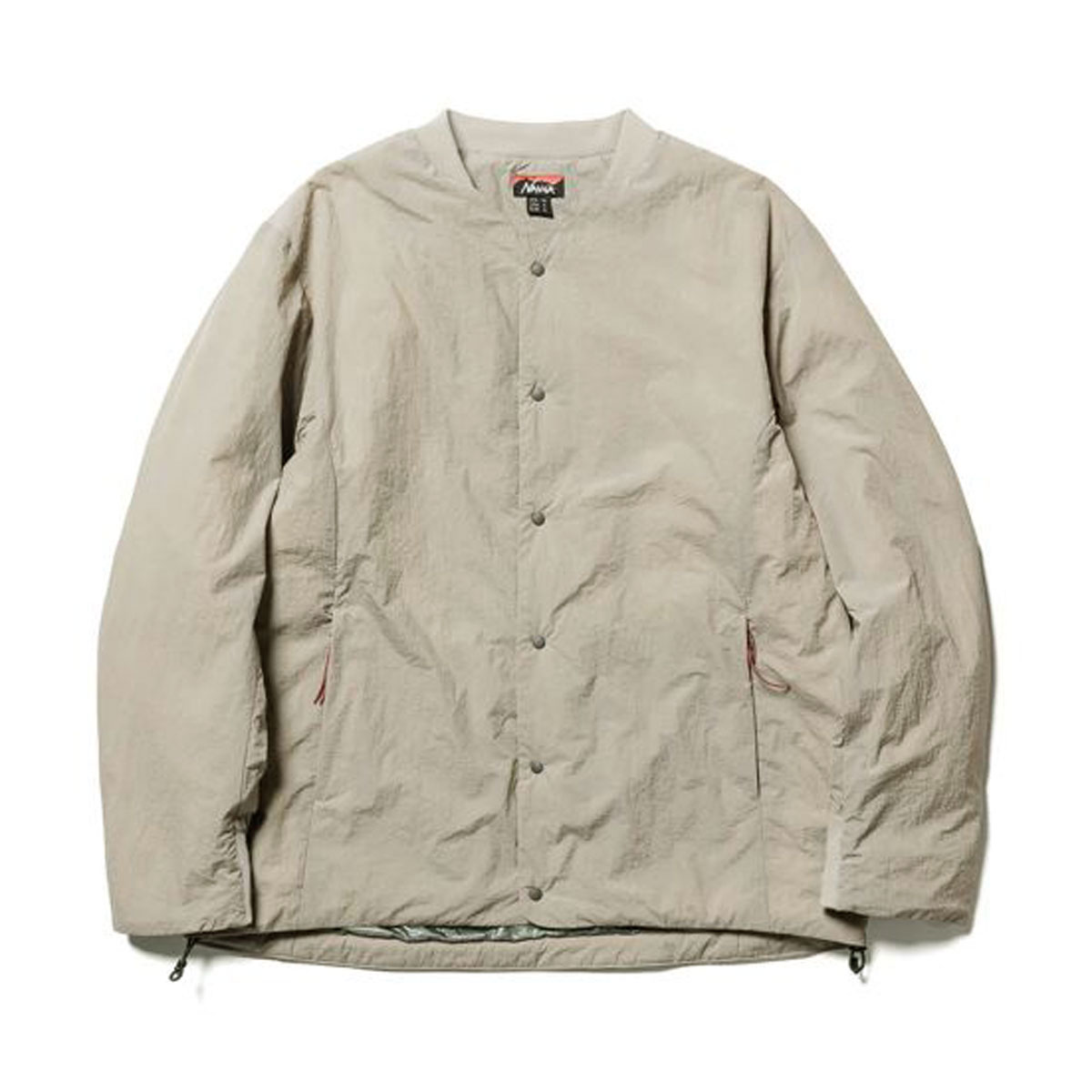 �ʥ� ��� �����󥫡��ǥ����� ��������Ź NANGA �ܥ�������� �Ρ����顼 �������� NO COLLAR SOFT DOWN CARDIGAN N2500-0E004A BEG BEIGE A16B B1C C1D D4E E18F