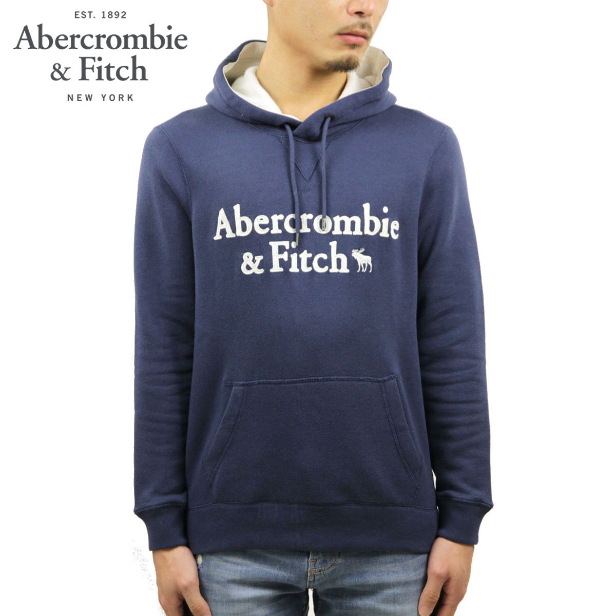 アバクロ パーカー メンズ 正規品 Abercrombie＆Fitch プルオーバー