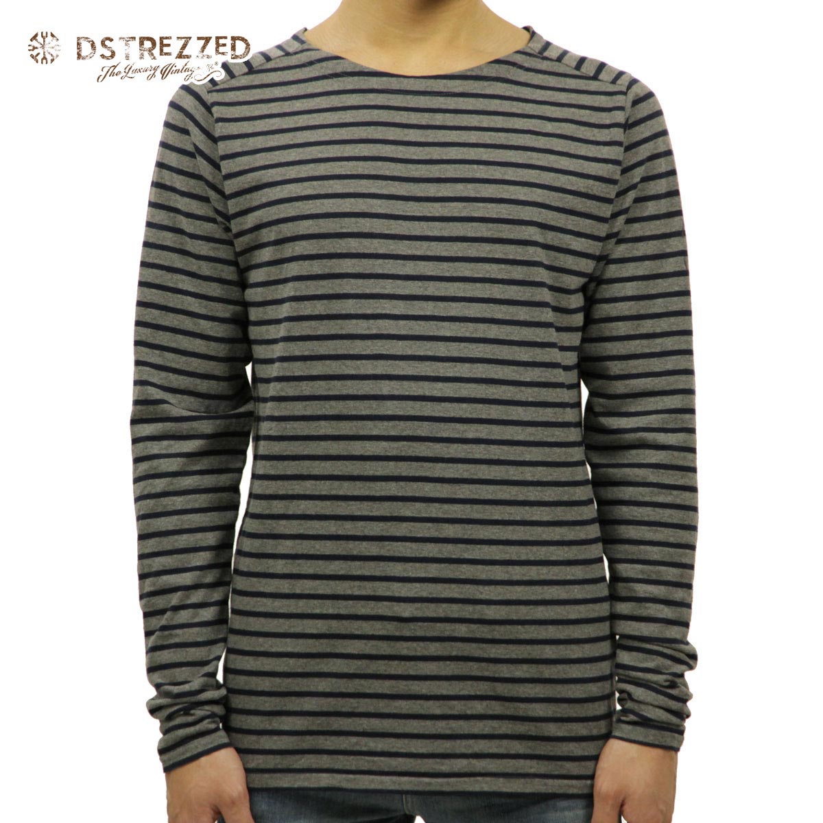 �ǥ����ȥ쥹 ����T ��� ��������Ź DSTREZZED ĹµT����� Crew l/s Y/D stripe 202216 83 D00S20