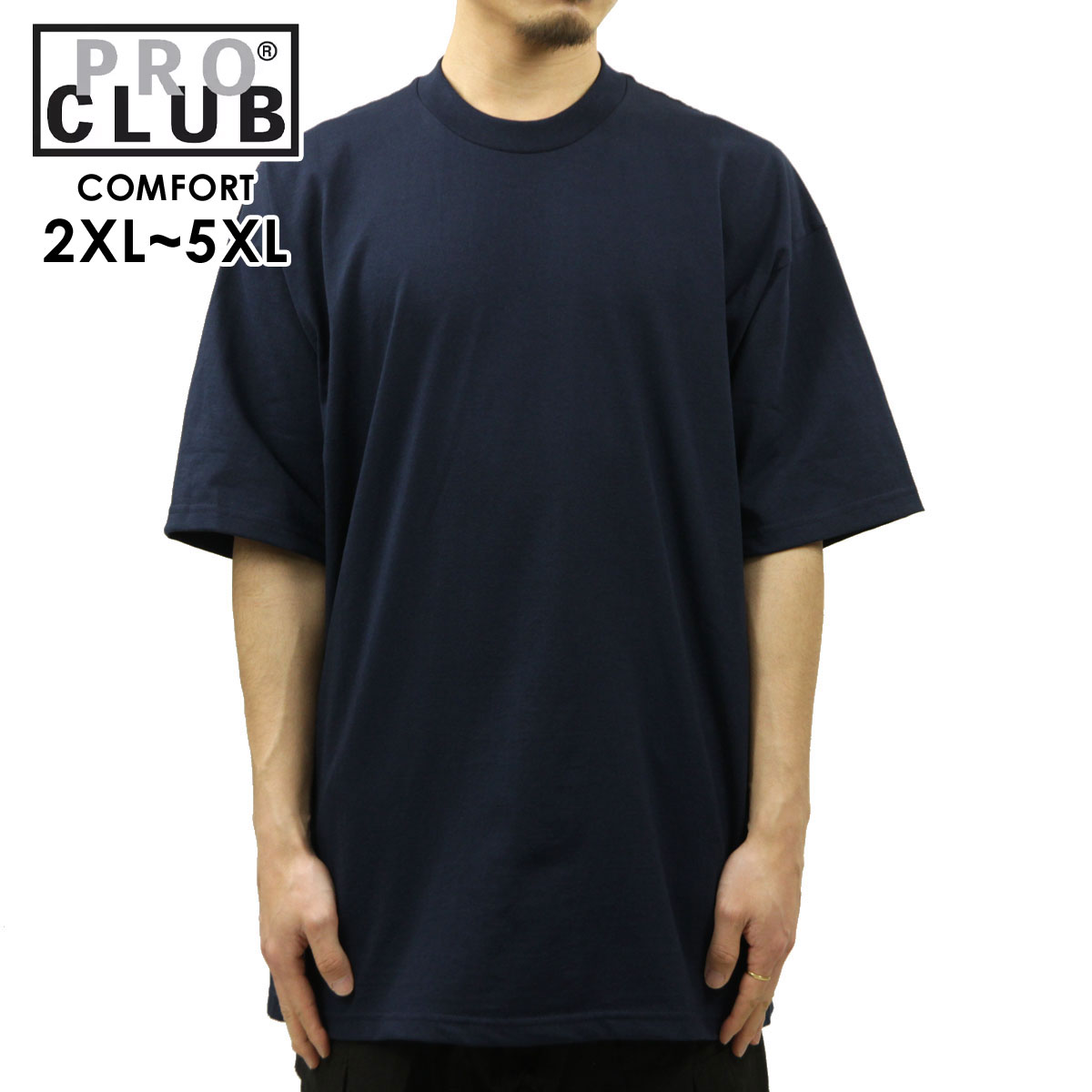 �ץ������ T����� ��� ��������Ź PROCLUB ȾµT����� ���롼�ͥå�T����� �礭�������� COMFORT COTTON SHORT SLEEVE T-SHIRT NAVY #102 AB6B B1C C1D D1E E06F