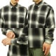 �����ȥå� Ĺµ����� ��� ������ CALTOP ACRYLIC OMBRE CHECK LONG SLEEVE SHIRTS Ĺµ ����ȥå� �����å������ �ե�ͥ륷��� �ͥ륷��� ����֥� ������ɥ������� 2000LS BLACK / IVORY AC3B B1C C1D D6E E13F