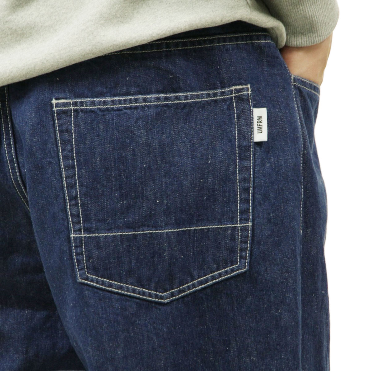��˥ե����� �����ȥɥ� ����������� ��� ������ ��������Ź UNFRM OUTDOOR STANDARD �ܥȥॹ ���åȥ� ��ͥ� ���󥰥ѥ�� COTTON / LINEN DENIM 5POCKET EASY PANTS 3579-IN INDIGO