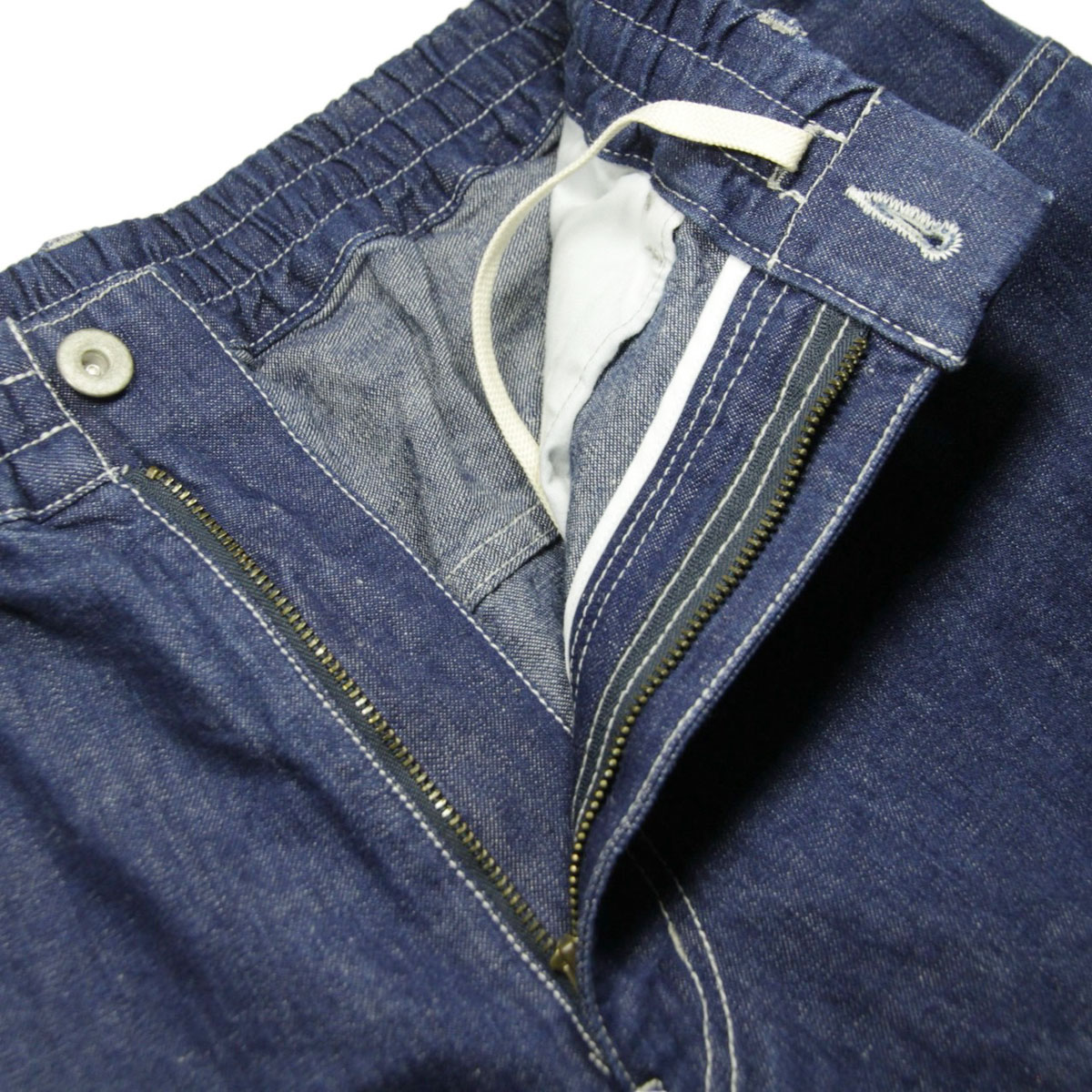 ��˥ե����� �����ȥɥ� ����������� ��� ������ ��������Ź UNFRM OUTDOOR STANDARD �ܥȥॹ ���åȥ� ��ͥ� ���󥰥ѥ�� COTTON / LINEN DENIM 5POCKET EASY PANTS 3579-IN INDIGO