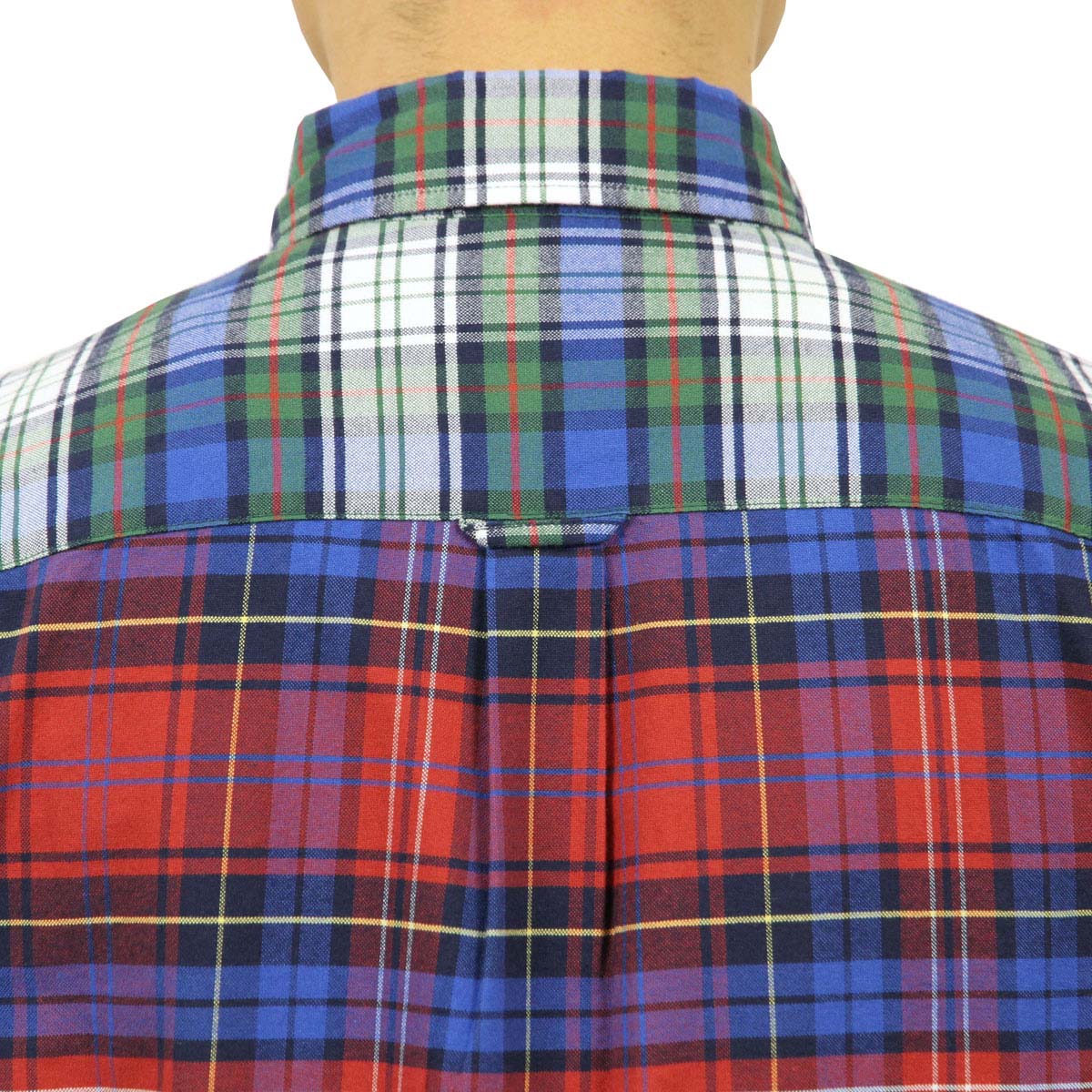 ����ꥫ�󥤡����� ����� ��� ������ AMERICAN EAGLE Ĺµ����� �ܥ�������󥷥��  AEO PATCHWORK OXFORD SHIRT 0153-9836-900 A04B B1C C1D D6E E07F