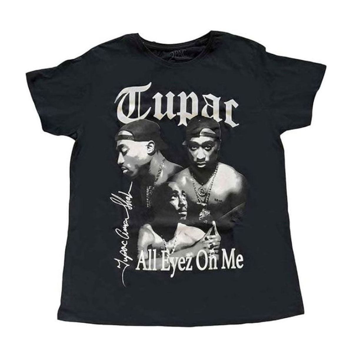�ߥ塼���å��ƥ� ��� �Х��T����� ������ MUSIC TEE Ⱦµ ���å�T����� 2�ѥå� 2PAC TUPAC ALL EYEZ BW MUSIC ROCK TEE BLACK