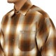 �����ȥå� ��� Ĺµ����� ������ CALTOP ACRYLIC OMBRE CHECK LONG SLEEVE SHIRTS Ĺµ �����ȥå� ����ȥå� �����å������ �ե�ͥ륷��� �ͥ륷��� ����֥� ������ɥ������� 2000LS CARAMEL