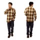 �����ȥå� ��� Ĺµ����� ������ CALTOP ACRYLIC OMBRE CHECK LONG SLEEVE SHIRTS Ĺµ �����ȥå� ����ȥå� �����å������ �ե�ͥ륷��� �ͥ륷��� ����֥� ������ɥ������� 2000LS CARAMEL