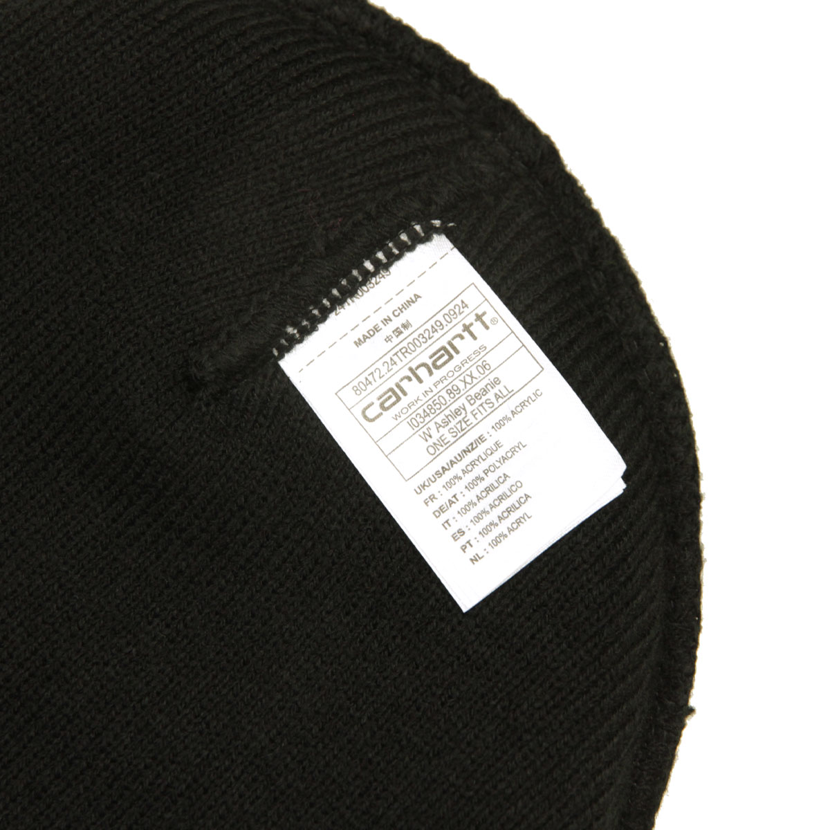 �����ϡ��� ��� ��ǥ����� �˥å�˹ ������ CARHARTT WIP ���� ˹�� �ӡ��ˡ� ASHLEY BEANIE BLACK I034850 89XX