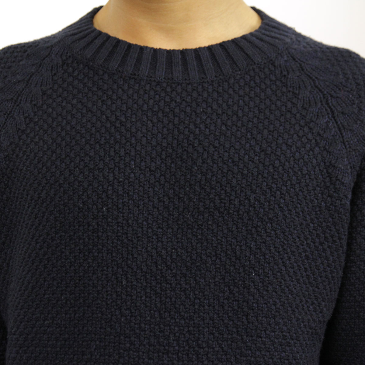 ���������ϥ��� SWEATER HOUSE ��������Ź ��� ���롼�ͥå��������� CREW NECK KNIT SWEATER 1KN1478 6008 105 NAVY MELANGE A12B B1C C1D D7E E06F