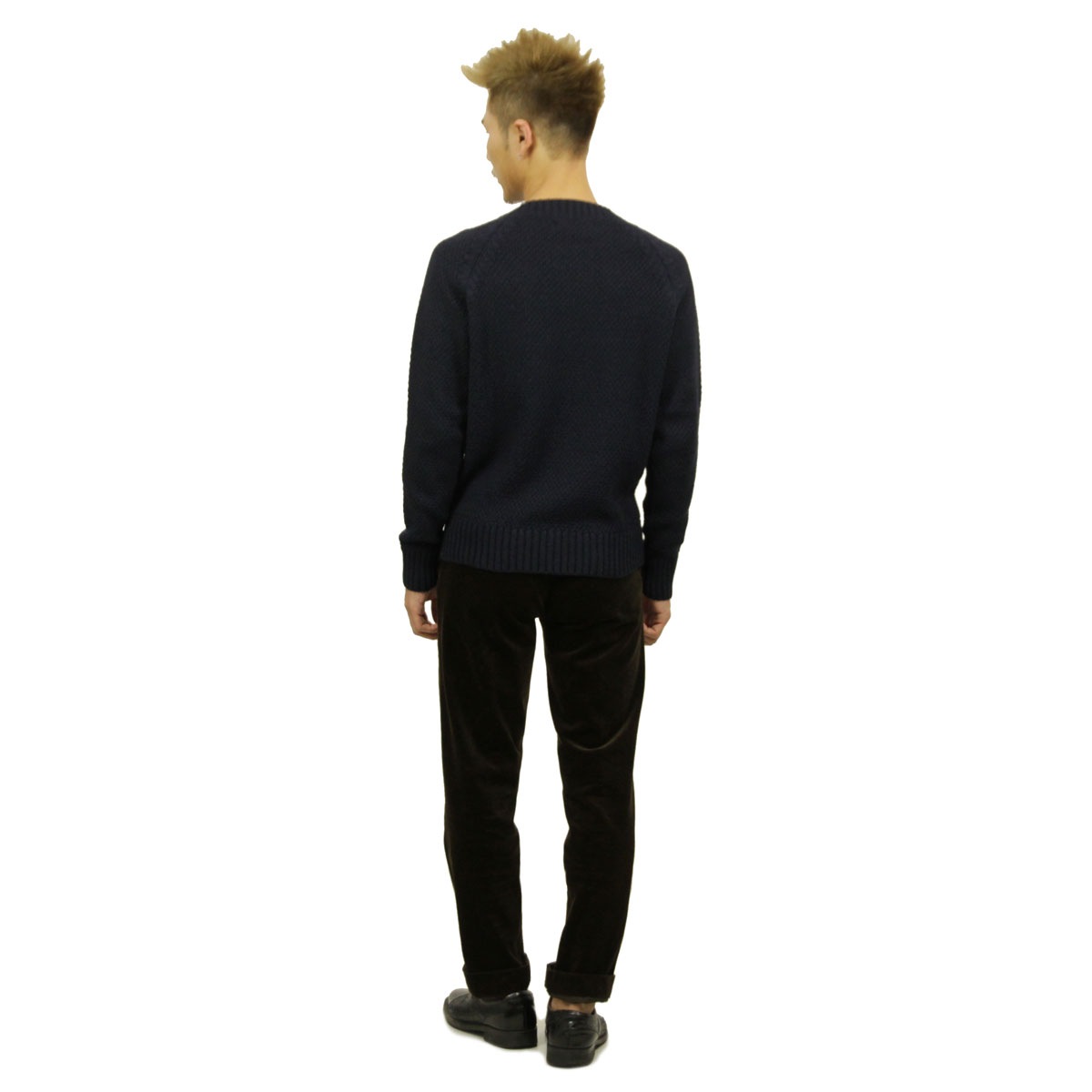 ���������ϥ��� SWEATER HOUSE ��������Ź ��� ���롼�ͥå��������� CREW NECK KNIT SWEATER 1KN1478 6008 105 NAVY MELANGE A12B B1C C1D D7E E06F
