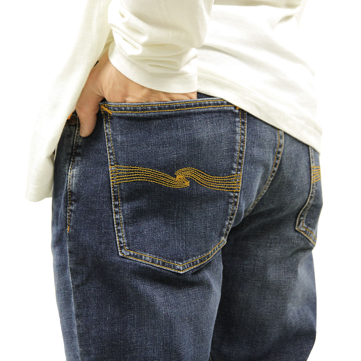 ̡ǥ   Ź Nudie Jeans ѥ  High Kai 448 1117670 1275 Bench Made Orange