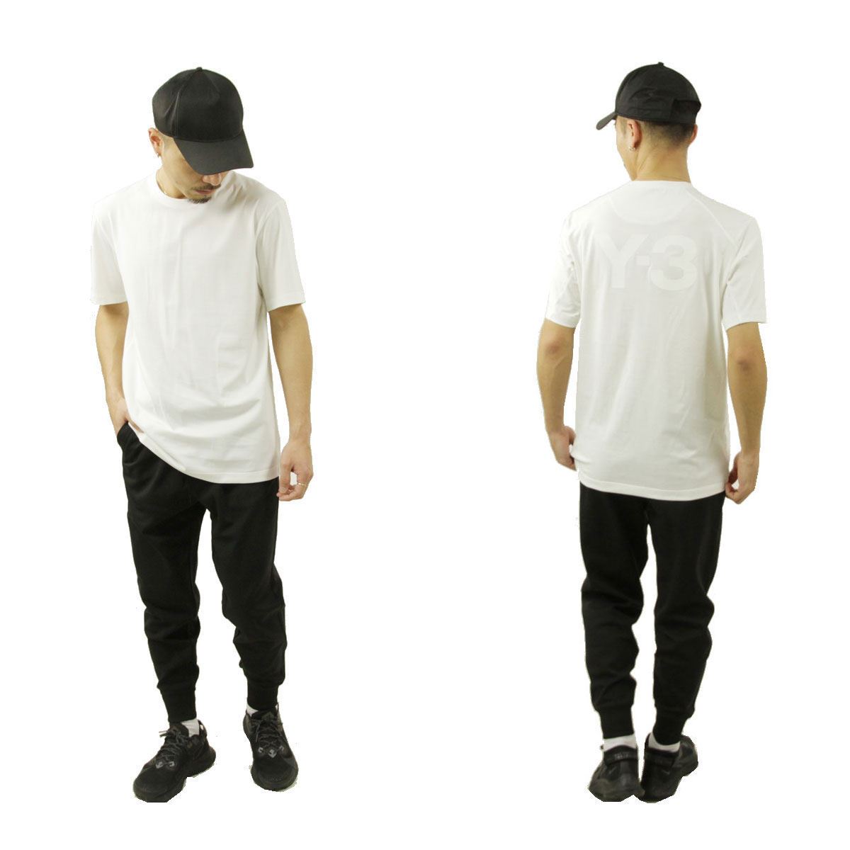 磻꡼ T   Y-3 ȾµT Хåץ 롼ͥå T M CLASSIC BACK LOGO SS TEE FN3349 CORE WHITE A51B B1C C1D D1E E01F