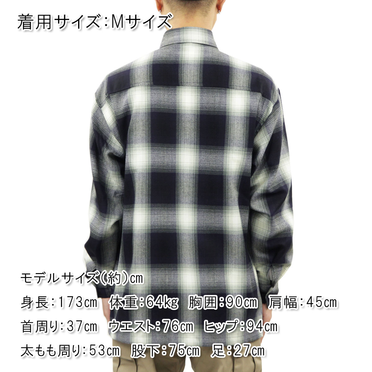 �����ȥå� Ĺµ����� ��� ������ CALTOP ACRYLIC OMBRE CHECK LONG SLEEVE SHIRTS Ĺµ ����ȥå� �����å������ �ե�ͥ륷��� �ͥ륷��� ����֥� ������ɥ������� 2000LS NAVY / IVORY AC3B B1C C1D D6E E06F