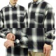 �����ȥå� Ĺµ����� ��� ������ CALTOP ACRYLIC OMBRE CHECK LONG SLEEVE SHIRTS Ĺµ ����ȥå� �����å������ �ե�ͥ륷��� �ͥ륷��� ����֥� ������ɥ������� 2000LS NAVY / IVORY AC3B B1C C1D D6E E06F
