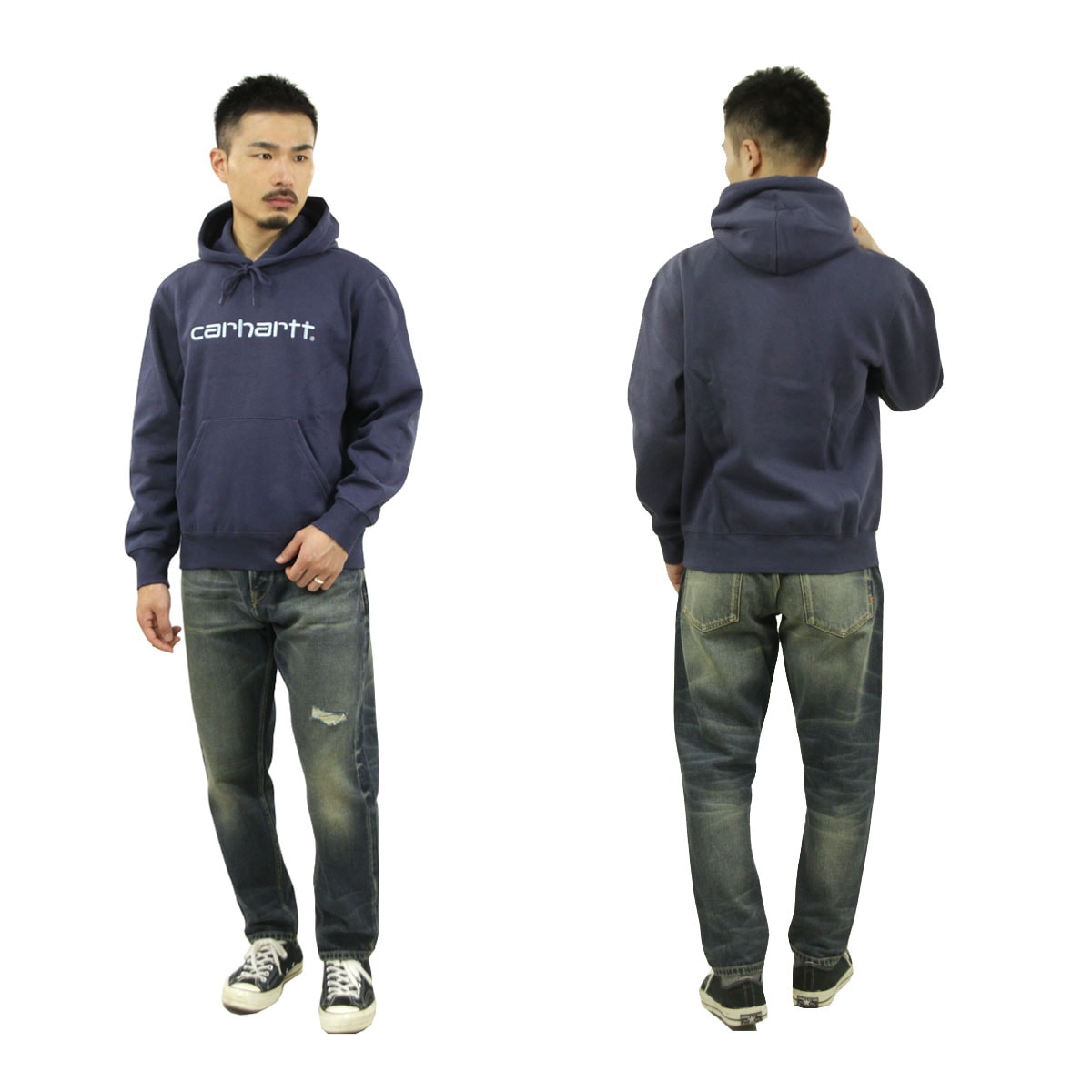 �����ϡ��� ��� �ѡ����� ������ CARHARTT WIP �ץ륪���С� �ա��ǥ��� ���� HOODED CARHARTT SWEATSHIRT ENZIAN / MISTY SKY I030230 AB0B B1C C1D D5E E06F