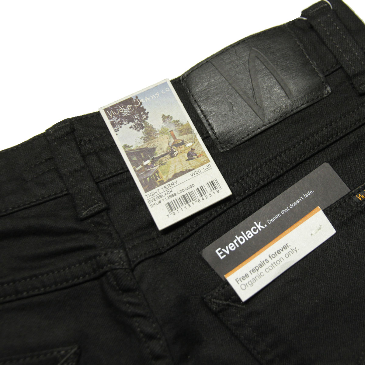 ̡ǥ ȥƥ꡼  Ź Nudie Jeans ܥȥॹ  ǥ˥ TIGHT TERRY DENIM JEANS EVER BLACK 841 112569 A62B B1C C2D D1E E13F