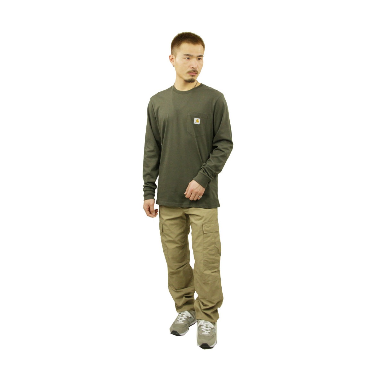 �����ϡ��� ����T ��� ������ CARHARTT WIP ĹµT����� �ݥ�T L/S POCKET T-SHIRT CYPRESS I022094 63 AB0B B1C C1D D2E E08F