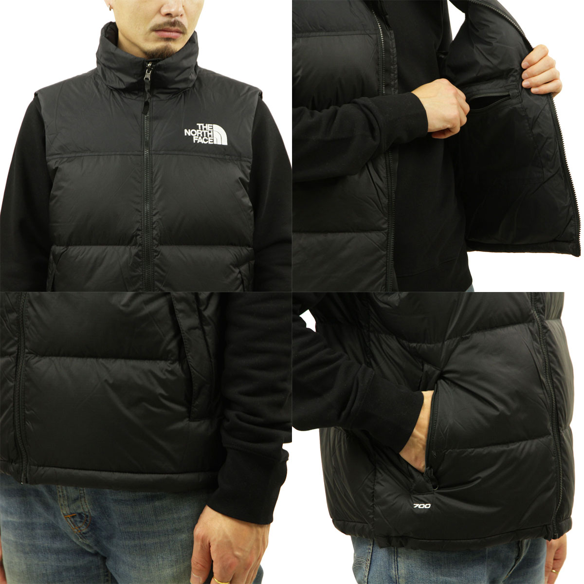 Ρե ٥   THE NORTH FACE  ȥ ̥ץ٥  TNF 1996 RETRO NUPTSE VEST NF0A3JQQ LE4 RECYCLED TNF BLACK A14B B1C C1D D4E E13F