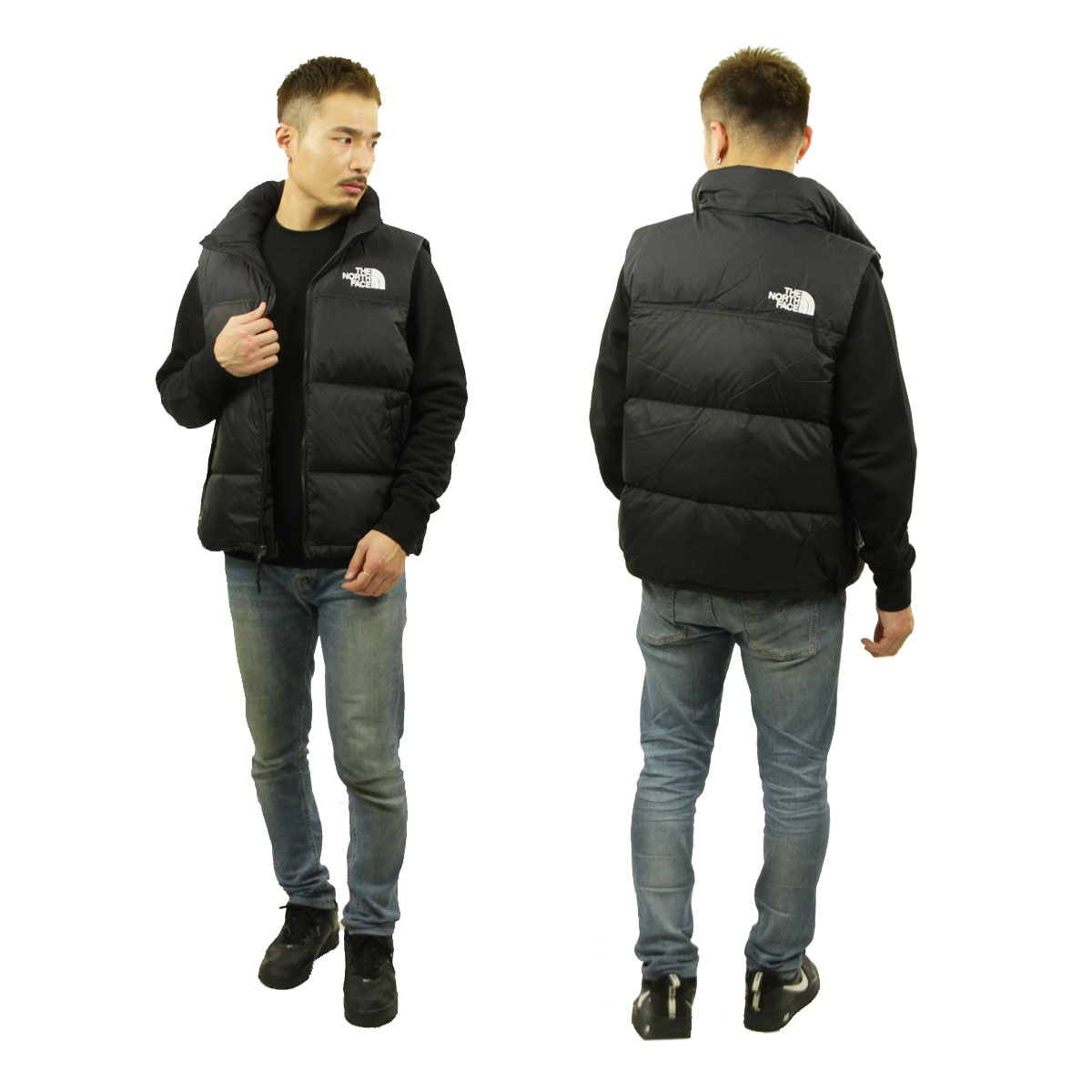 Ρե ٥   THE NORTH FACE  ȥ ̥ץ٥  TNF 1996 RETRO NUPTSE VEST NF0A3JQQ LE4 RECYCLED TNF BLACK A14B B1C C1D D4E E13F
