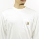 �����ϡ��� ��� ĹµT����� ������ CARHARTT WIP ���롼�ͥå� ���� �ݥ�T ����T LONG SLEEVE POCKET T-SHIRT WHITE I030437 02XX AB0B B1C C1D D2E E01F