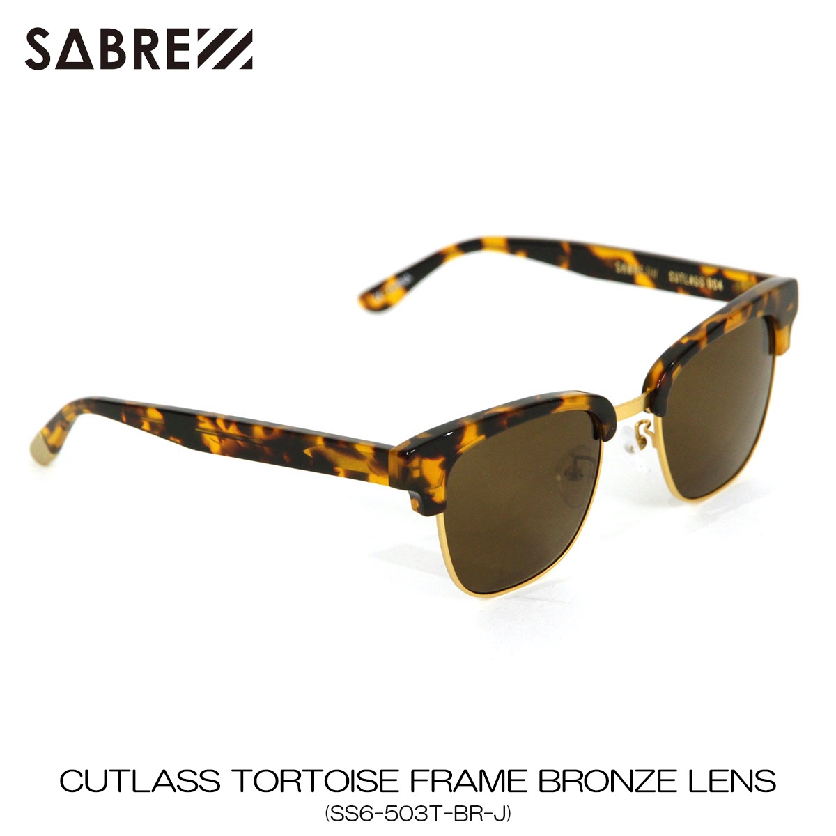 С SABRE Ź 󥰥饹 ᤬ CUTLASS TORTOISE FRAME BRONZE LENS SUNGLASS SS6-503T-BR-J A55B B3C C3D D1E E04F