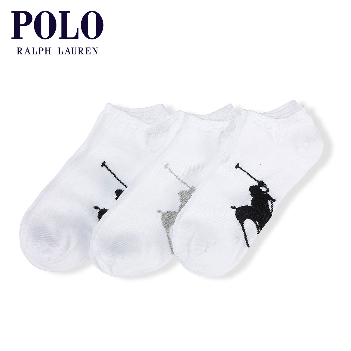 �ݥ� ���ե������ POLO RALPH LAUREN ������ ��� ���󥯥�淤�� 3­���å� CLASSIC ANKLE SOCK 3-PACK A05B B1C C7D D1E E01F