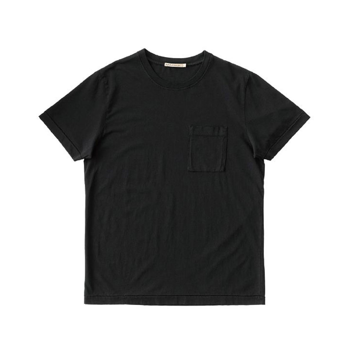 ̡ǥ ݥT  Ź Nudie Jeans ȾµT ̵ ݥåT ROY CREW NECK ONE POCKET TEE BLACK B01 131687 A62B B1C C1D D1E E13F