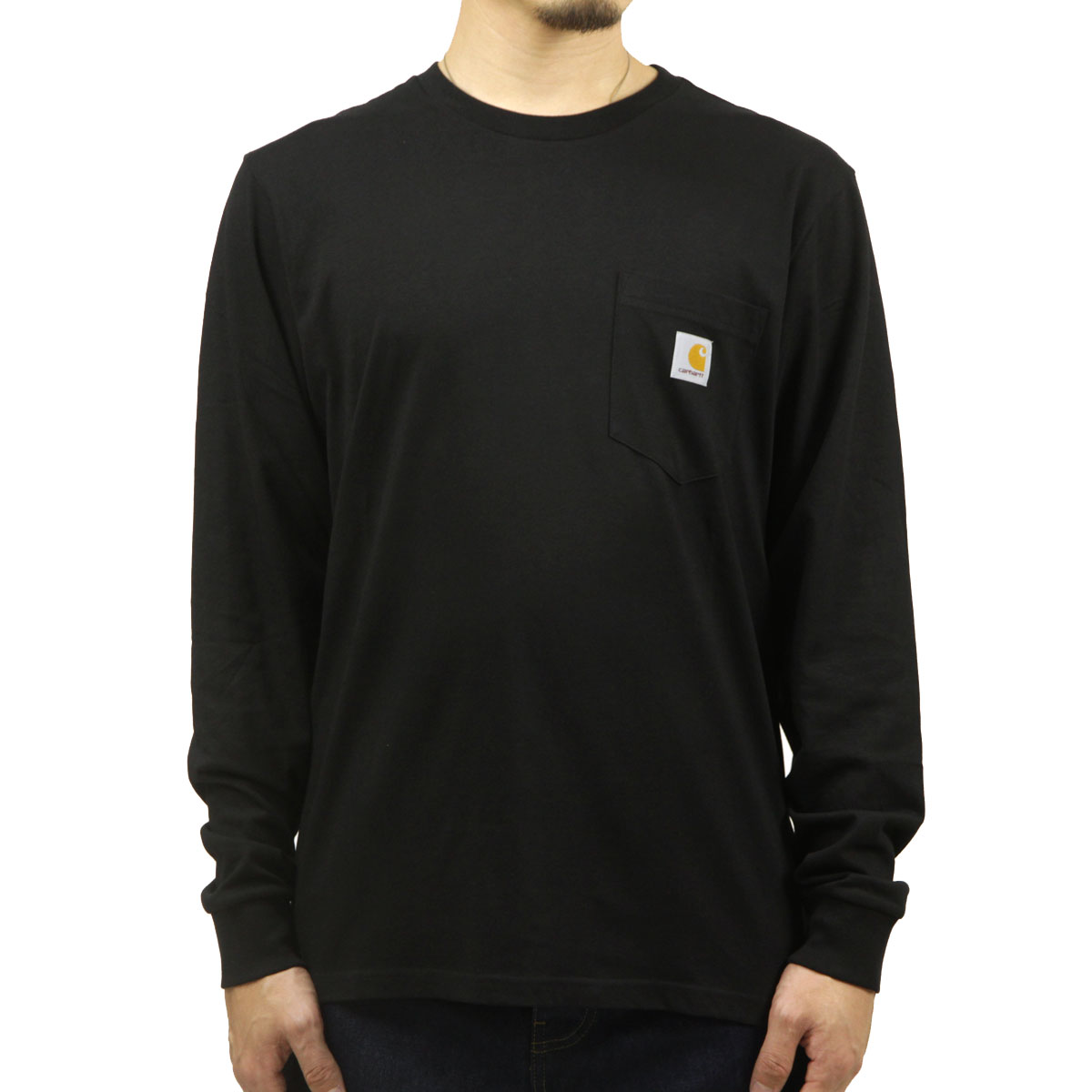�����ϡ��� ��� ĹµT����� ������ CARHARTT WIP ���롼�ͥå� ���� �ݥ�T ����T LONG SLEEVE POCKET T-SHIRT BLACK I030437 89XX AB0B B1C C1D D2E E13F