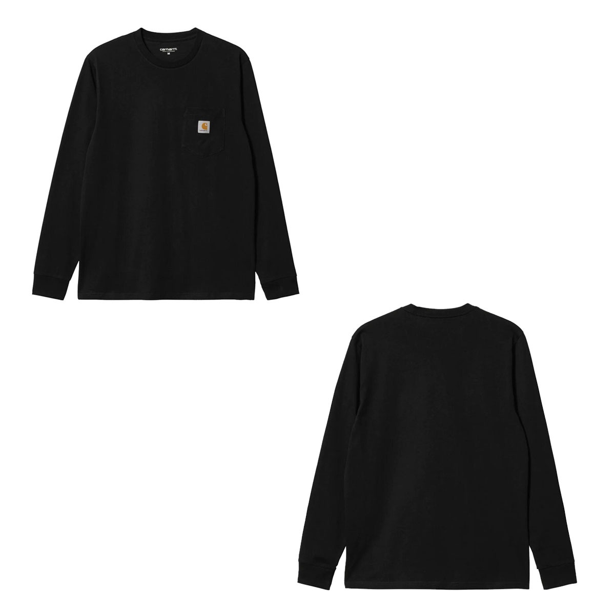 �����ϡ��� ��� ĹµT����� ������ CARHARTT WIP ���롼�ͥå� ���� �ݥ�T ����T LONG SLEEVE POCKET T-SHIRT BLACK I030437 89XX AB0B B1C C1D D2E E13F