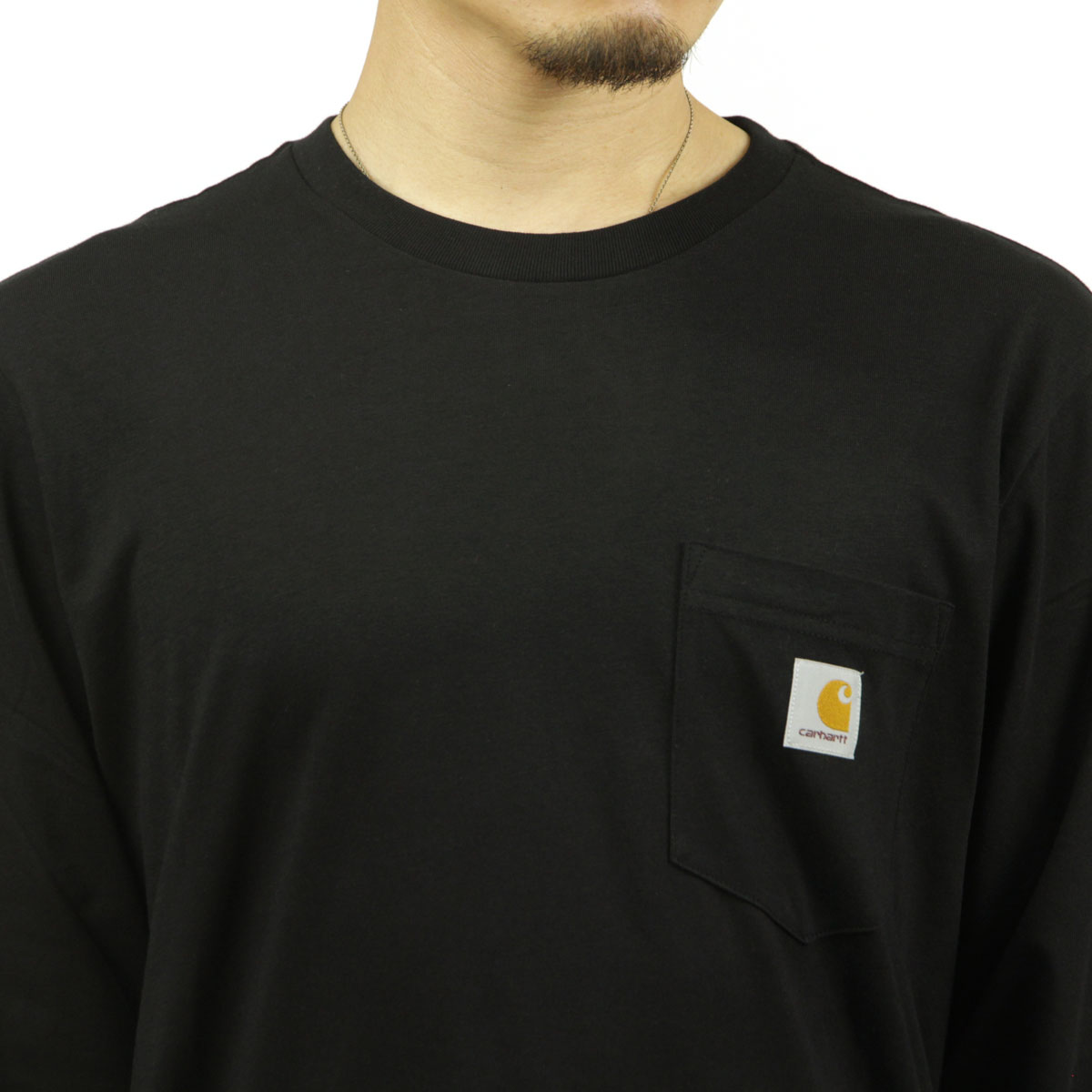 �����ϡ��� ��� ĹµT����� ������ CARHARTT WIP ���롼�ͥå� ���� �ݥ�T ����T LONG SLEEVE POCKET T-SHIRT BLACK I030437 89XX AB0B B1C C1D D2E E13F