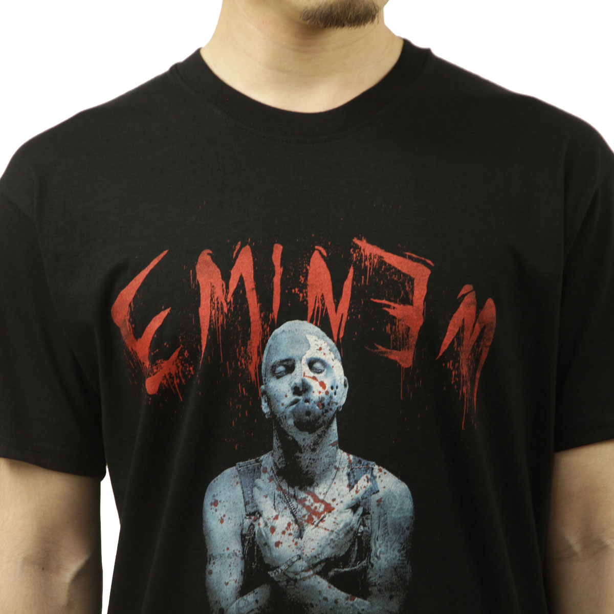 �ߥ塼���å��ƥ� ��� �Х��T����� ������ MUSIC TEE Ⱦµ ���å�T����� ���ߥͥ� EMINEM BLOODY MUSIC ROCK TEE BLACK AB5B B1C C1D D1E E13F