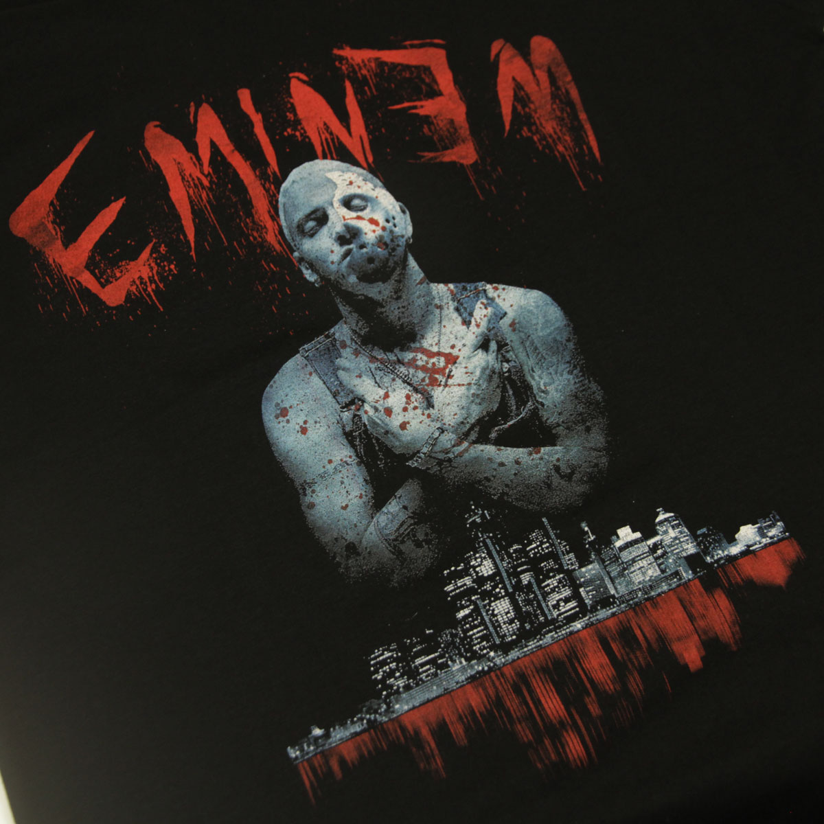 �ߥ塼���å��ƥ� ��� �Х��T����� ������ MUSIC TEE Ⱦµ ���å�T����� ���ߥͥ� EMINEM BLOODY MUSIC ROCK TEE BLACK AB5B B1C C1D D1E E13F