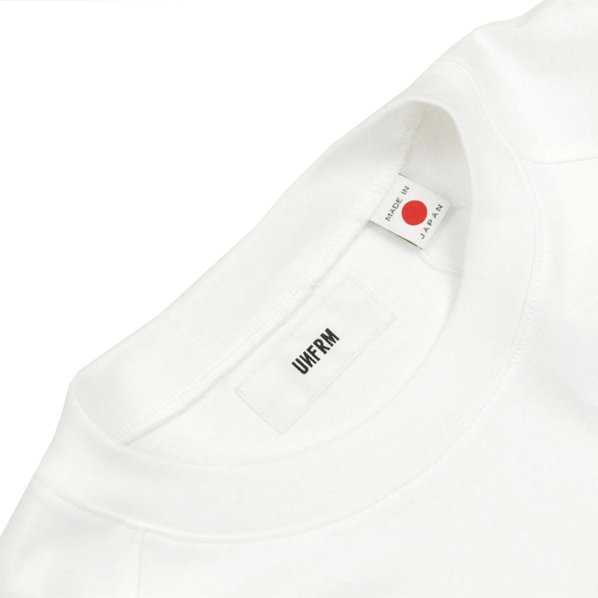 ��˥ե����� �����ȥɥ� ����������� ��� ȾµT����� ��������Ź UNFRM OUTDOOR STANDARD ���롼�ͥå� ���� UOS EMBROIDERY PONTE RIB 1/2 PULLOVER SHIRT MADE IN JAPAN SS-8410-WT3 WHITE