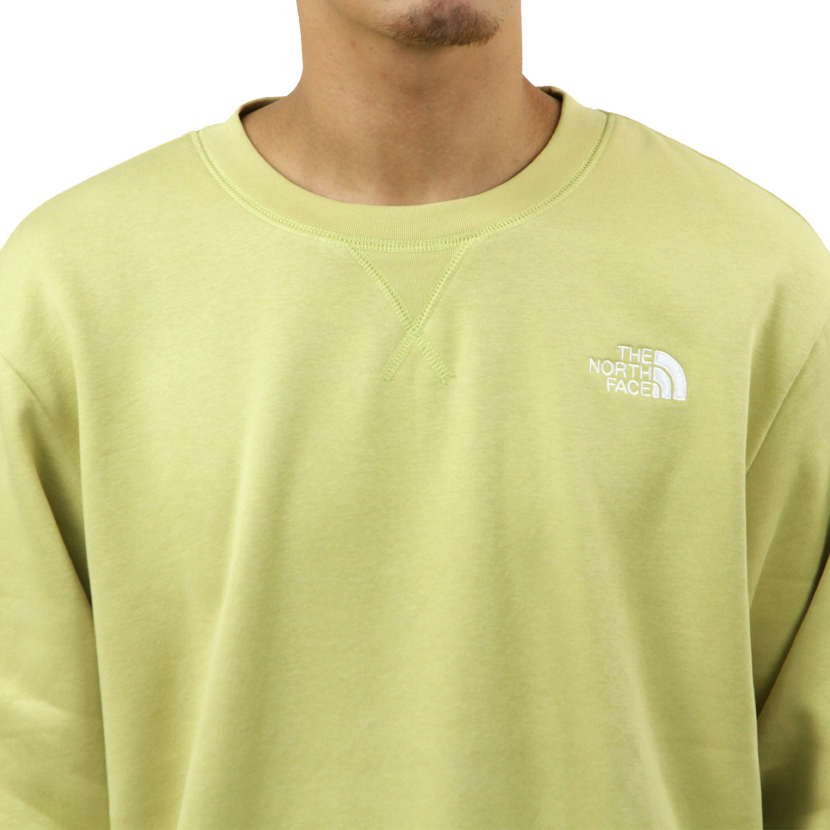 �Ρ����ե����� ��� �������å� ������ THE NORTH FACE ���롼�ͥå� ���� �ȥ졼�ʡ� �������� M ESSENTIAL RELAXED CREWNECK SWEATSHIRT PEAR LIGHT YELLOW NF0A89ET G73