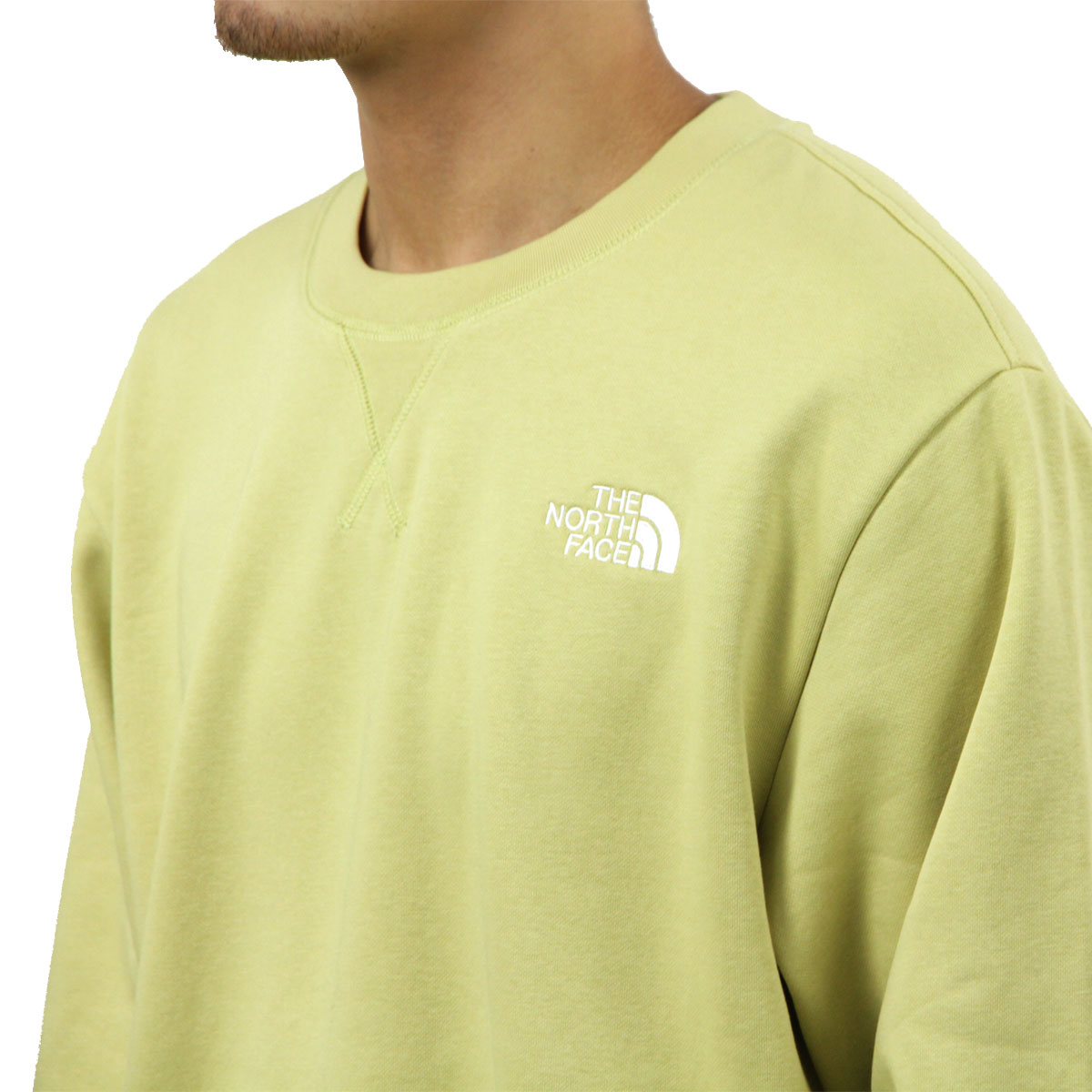 �Ρ����ե����� ��� �������å� ������ THE NORTH FACE ���롼�ͥå� ���� �ȥ졼�ʡ� �������� M ESSENTIAL RELAXED CREWNECK SWEATSHIRT PEAR LIGHT YELLOW NF0A89ET G73