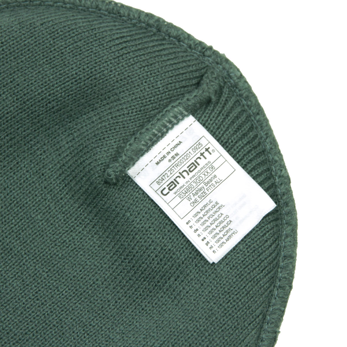 �����ϡ��� ��� ��ǥ����� �˥å�˹ ������ CARHARTT WIP ���� ˹�� �ӡ��ˡ� ASHLEY BEANIE LIGHT GREEN��Velvet Green�� I034850 3GDXX